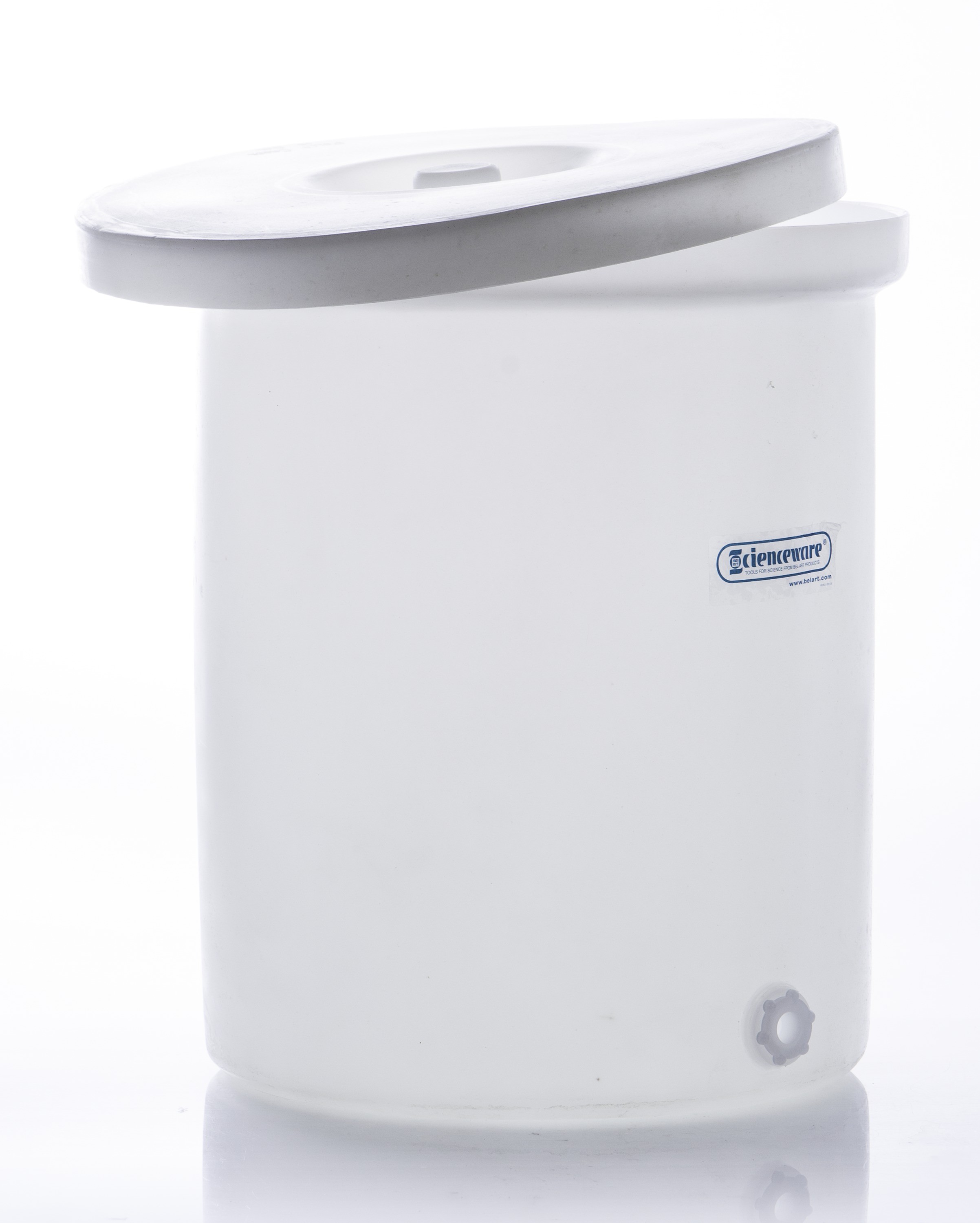 SP Bel-Art Polly-Crock Polyethylene Tank with Lid, without Faucet; 15gal
