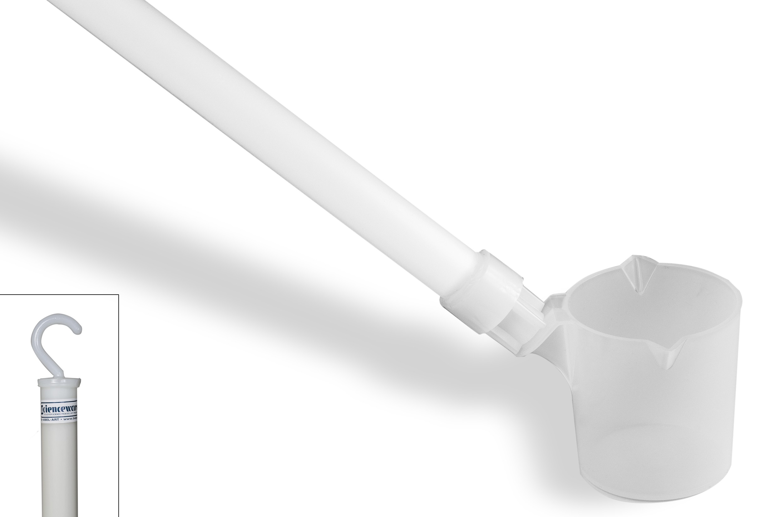 6 Foot Plastic Economy Dipper - 500ml Capacity Measuring Scoop