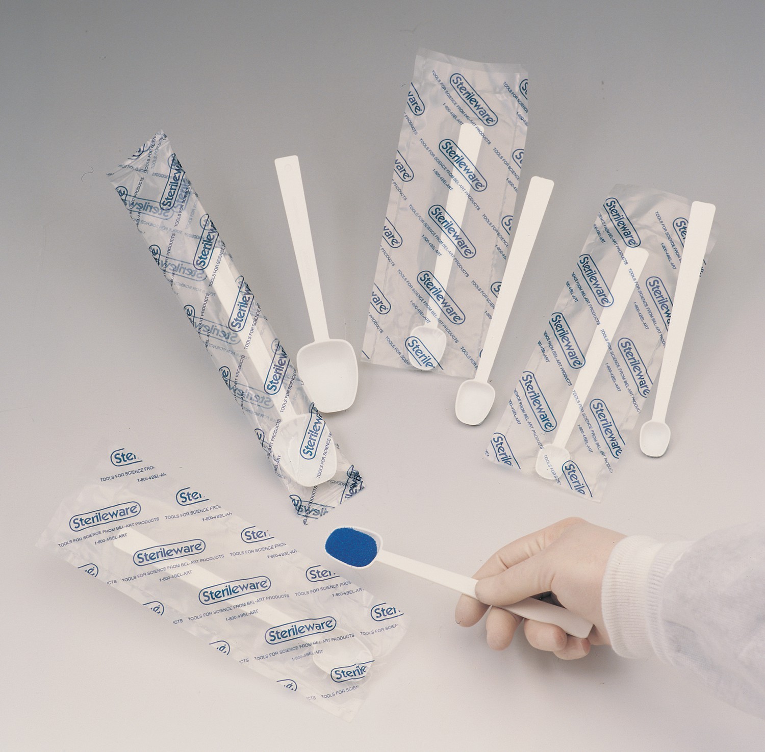 BelArt H369440000 Sterileware Long Handle Sterile Sampling Spoon; 4