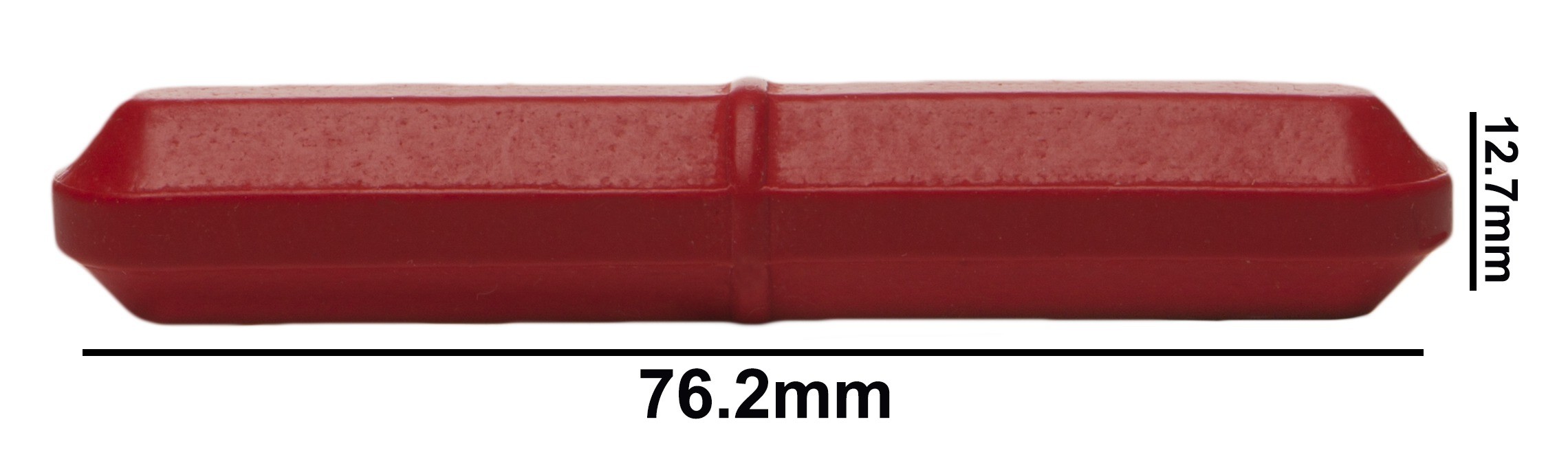 SP Bel-Art Spinbar Teflon Octagon Magnetic Stirring Bar; 76.2 x 12.7mm, Red