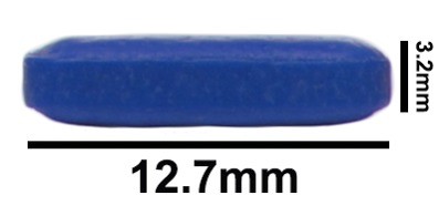 SP Bel-Art Spinbar Teflon Octagon Magnetic Stirring Bar; 12.7 x 3.2mm, Blue