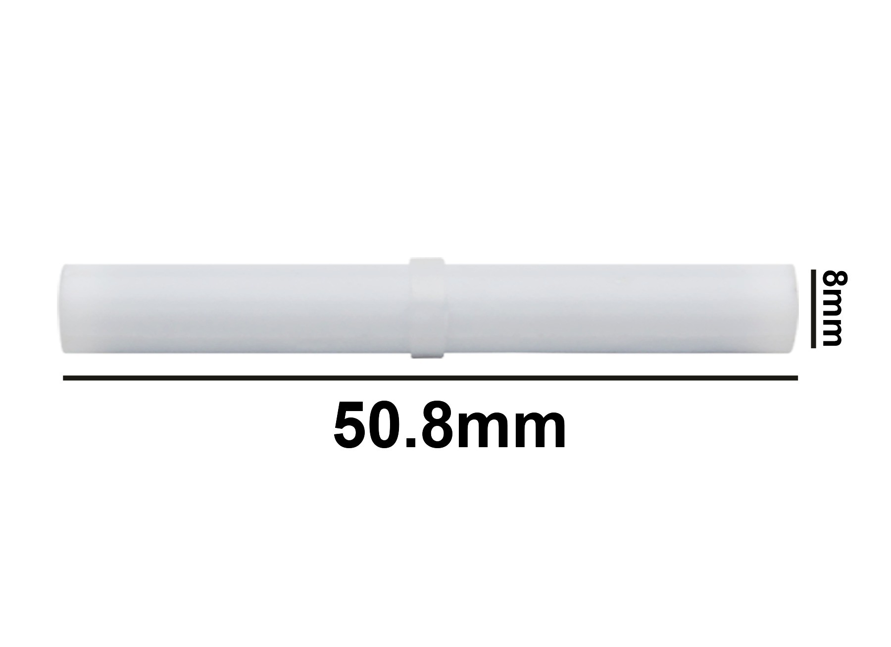 SP Bel-Art Spinbar Teflon Cylindrical Magnetic Stirring Bar; 50.8 x 8mm, White