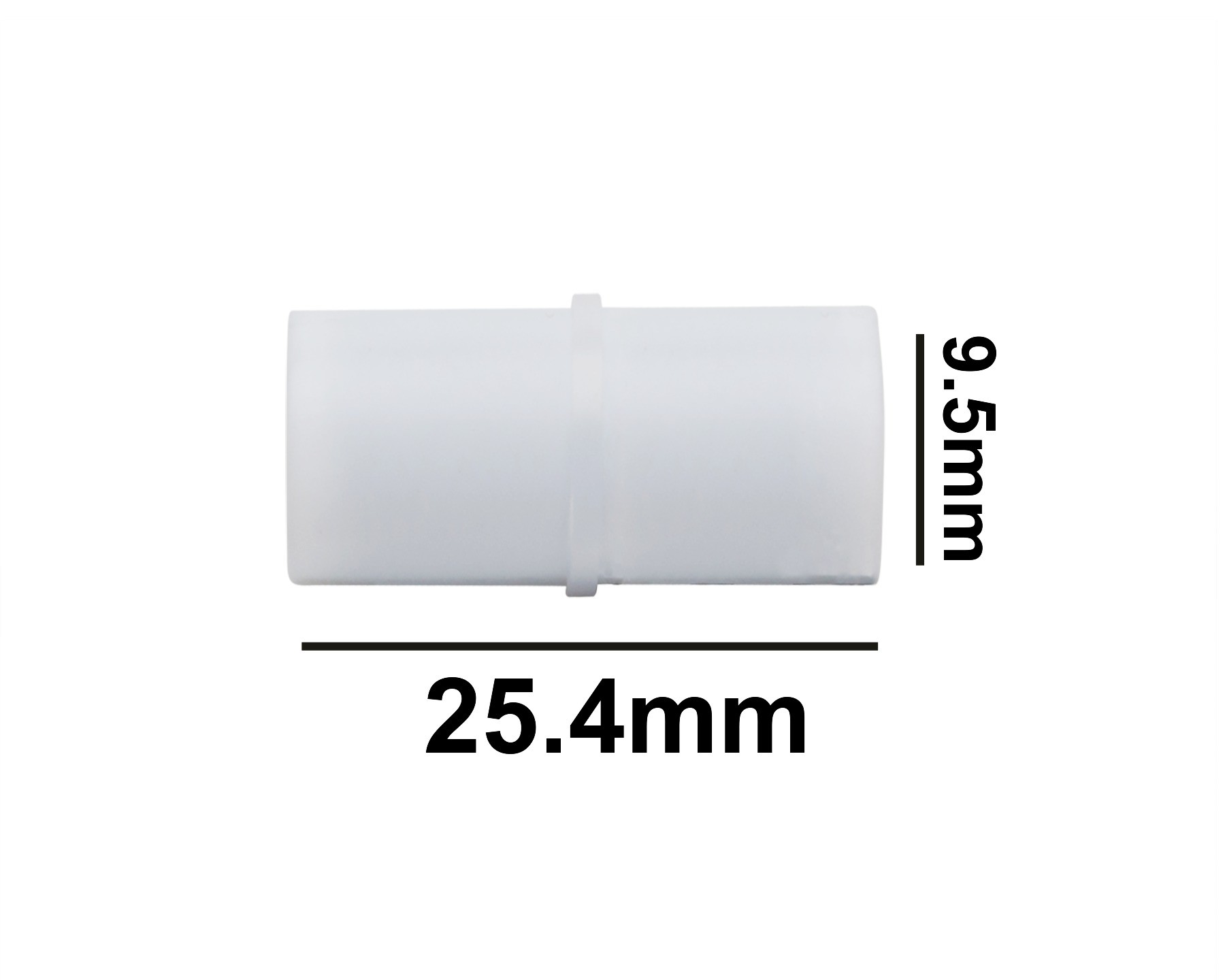 SP Bel-Art Spinbar Teflon Cylindrical Magnetic Stirring Bar; 25.4 x 9.5mm, White