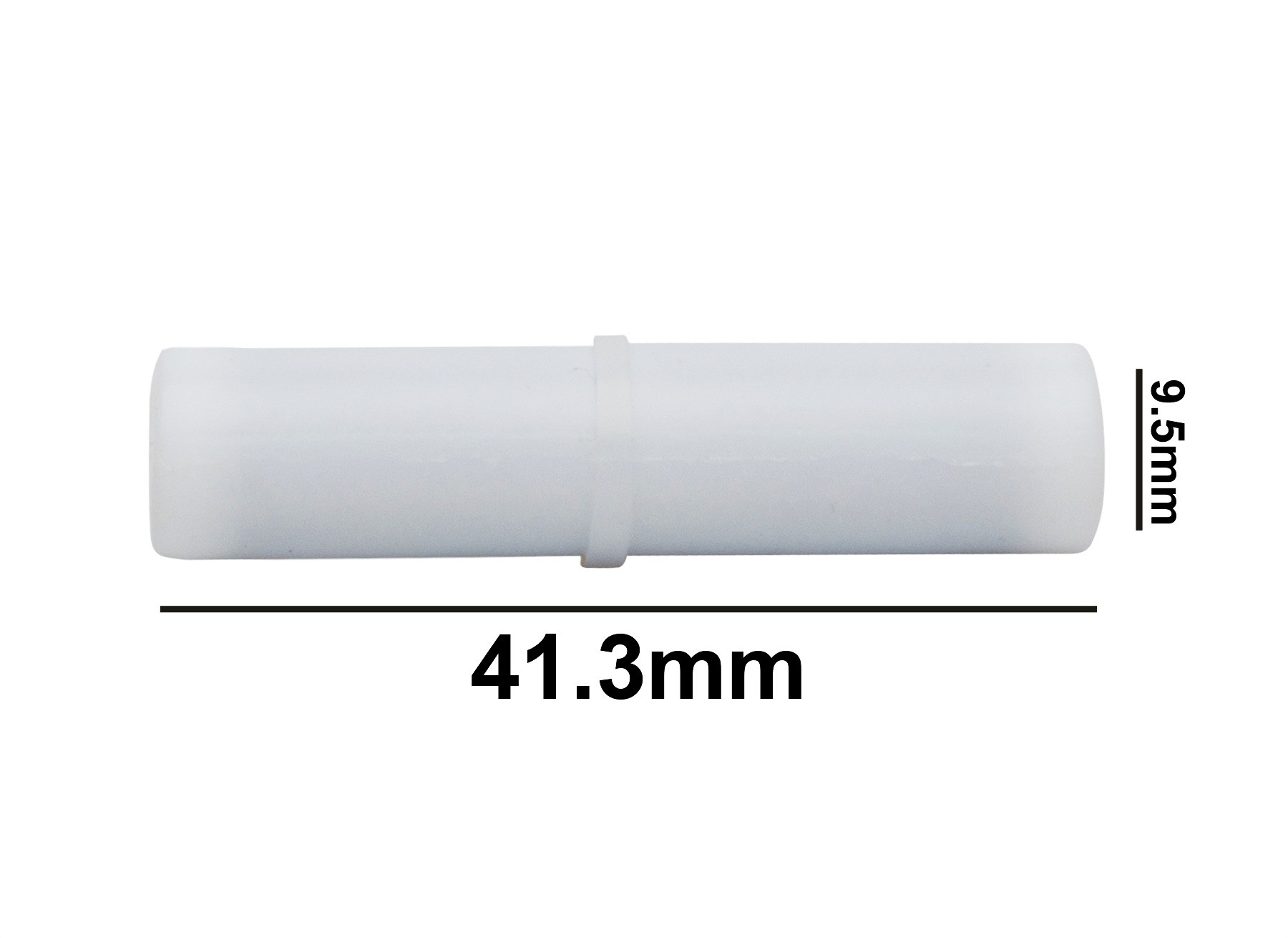 SP Bel-Art Spinbar Teflon Cylindrical Magnetic Stirring Bar; 41.3 x 9.5mm, White