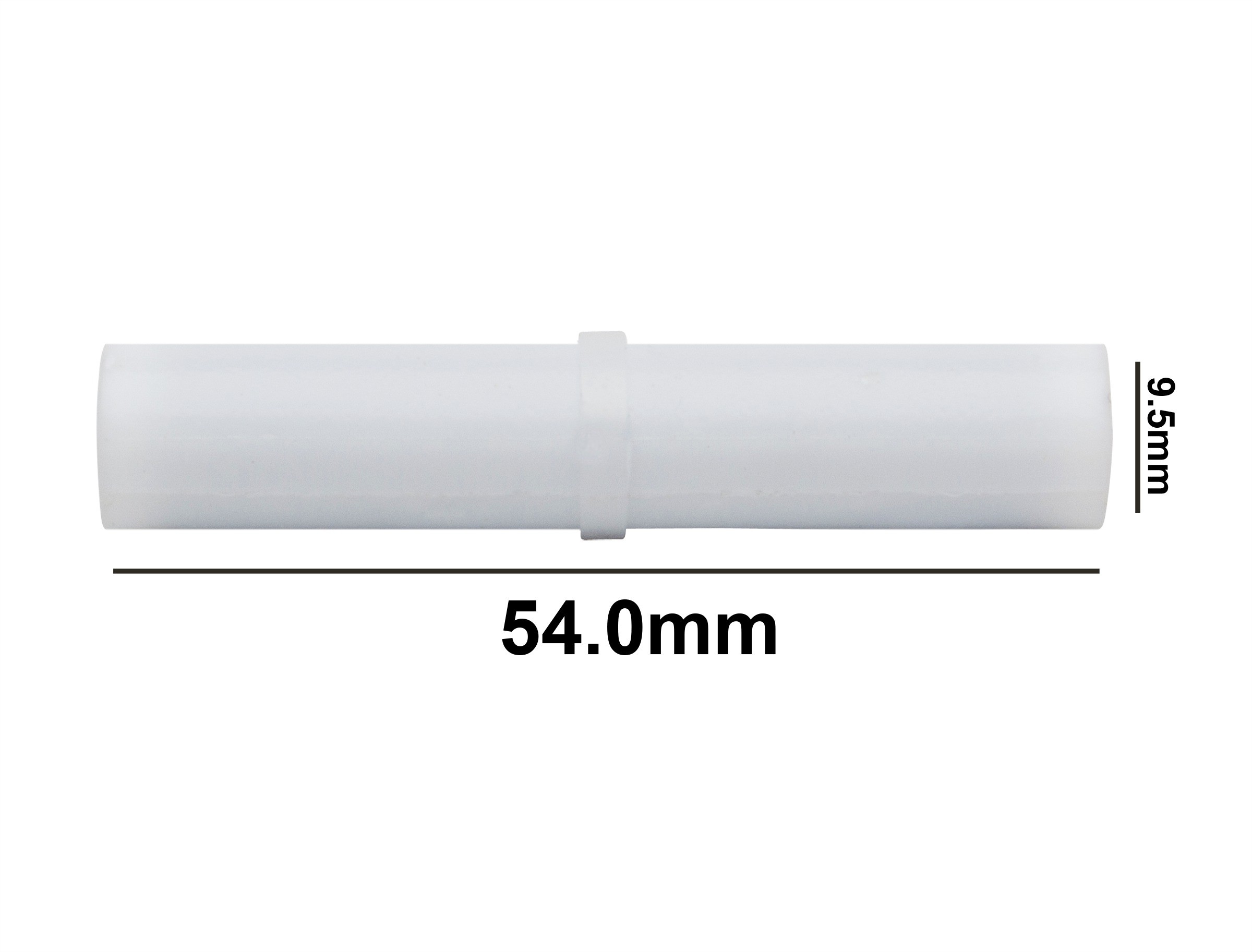 SP Bel-Art Spinbar Teflon Cylindrical Magnetic Stirring Bar; 54.0 x 9.5mm, White
