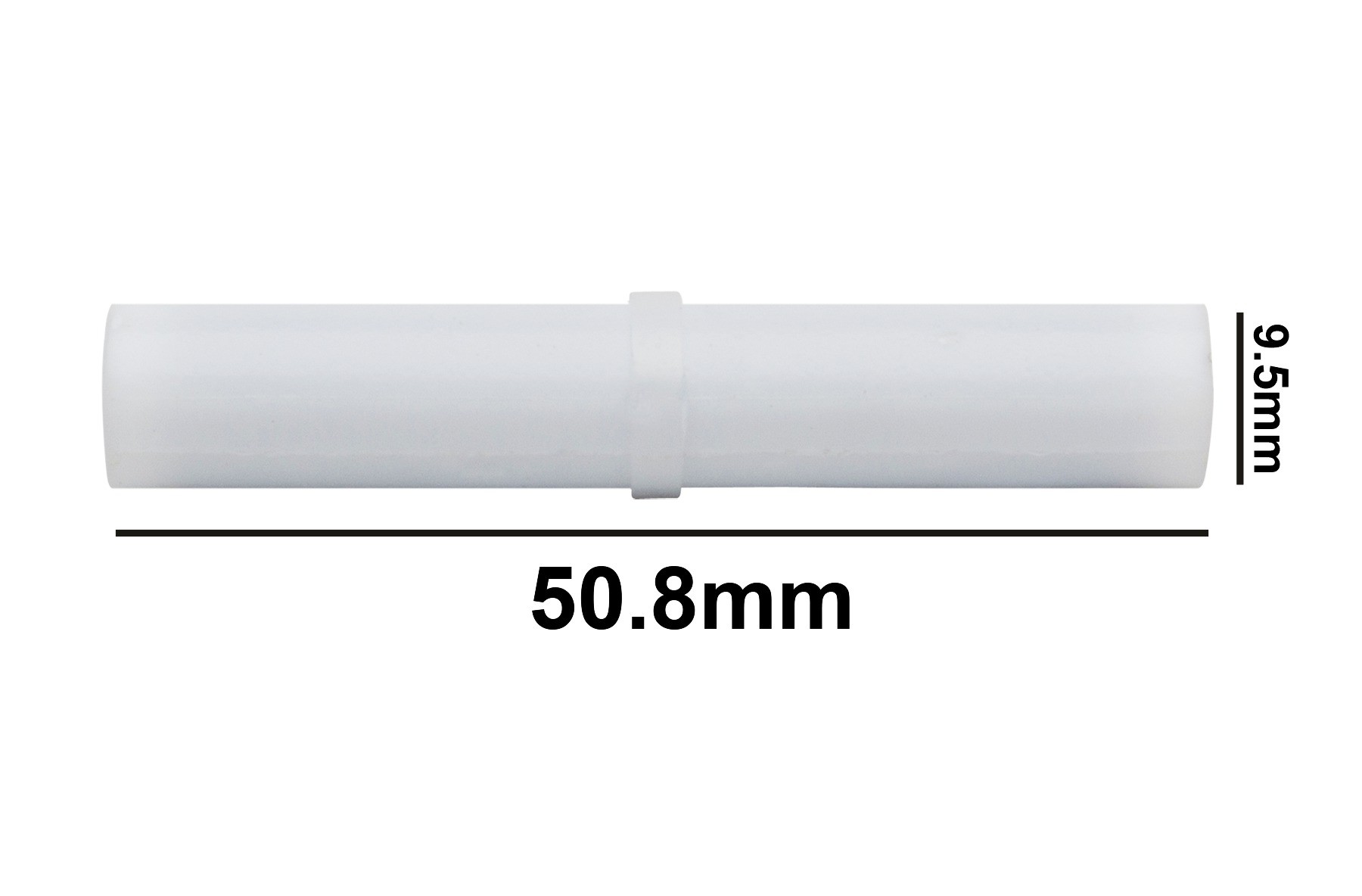 SP Bel-Art Spinbar Teflon Cylindrical Magnetic Stirring Bar; 50.8 x 9.5mm, White