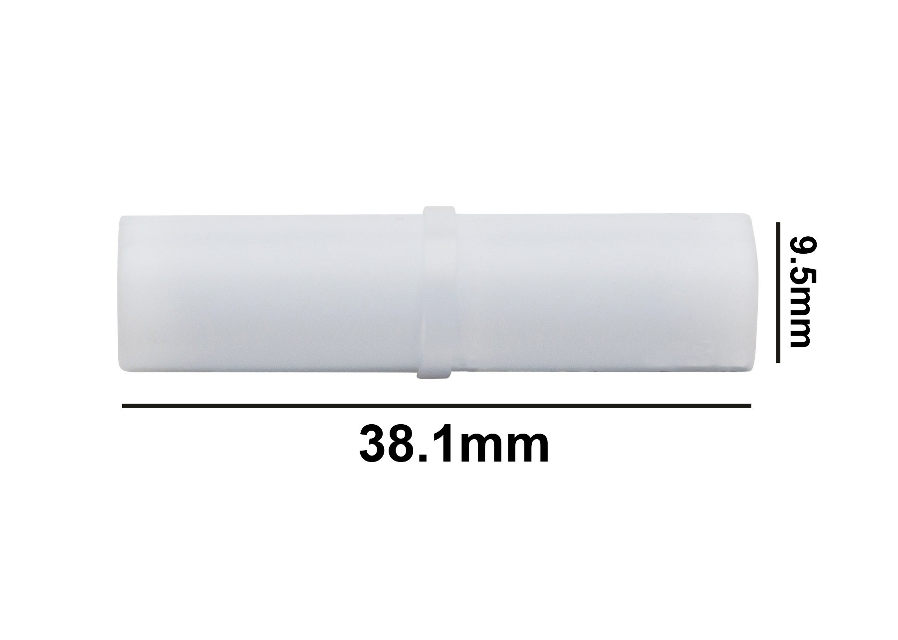 SP Bel-Art Spinbar Teflon Cylindrical Magnetic Stirring Bar; 38.1 x 9.5mm, White