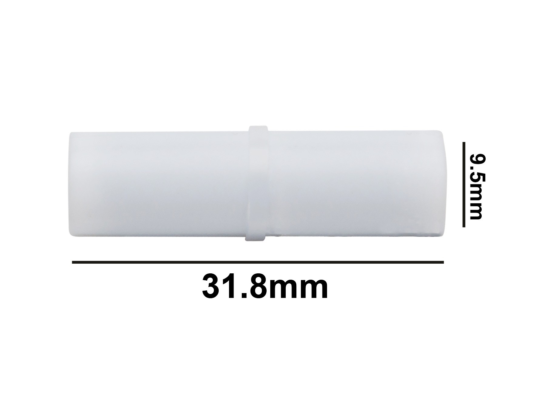 SP Bel-Art Spinbar Teflon Cylindrical Magnetic Stirring Bar; 31.8 x 9.5mm, White