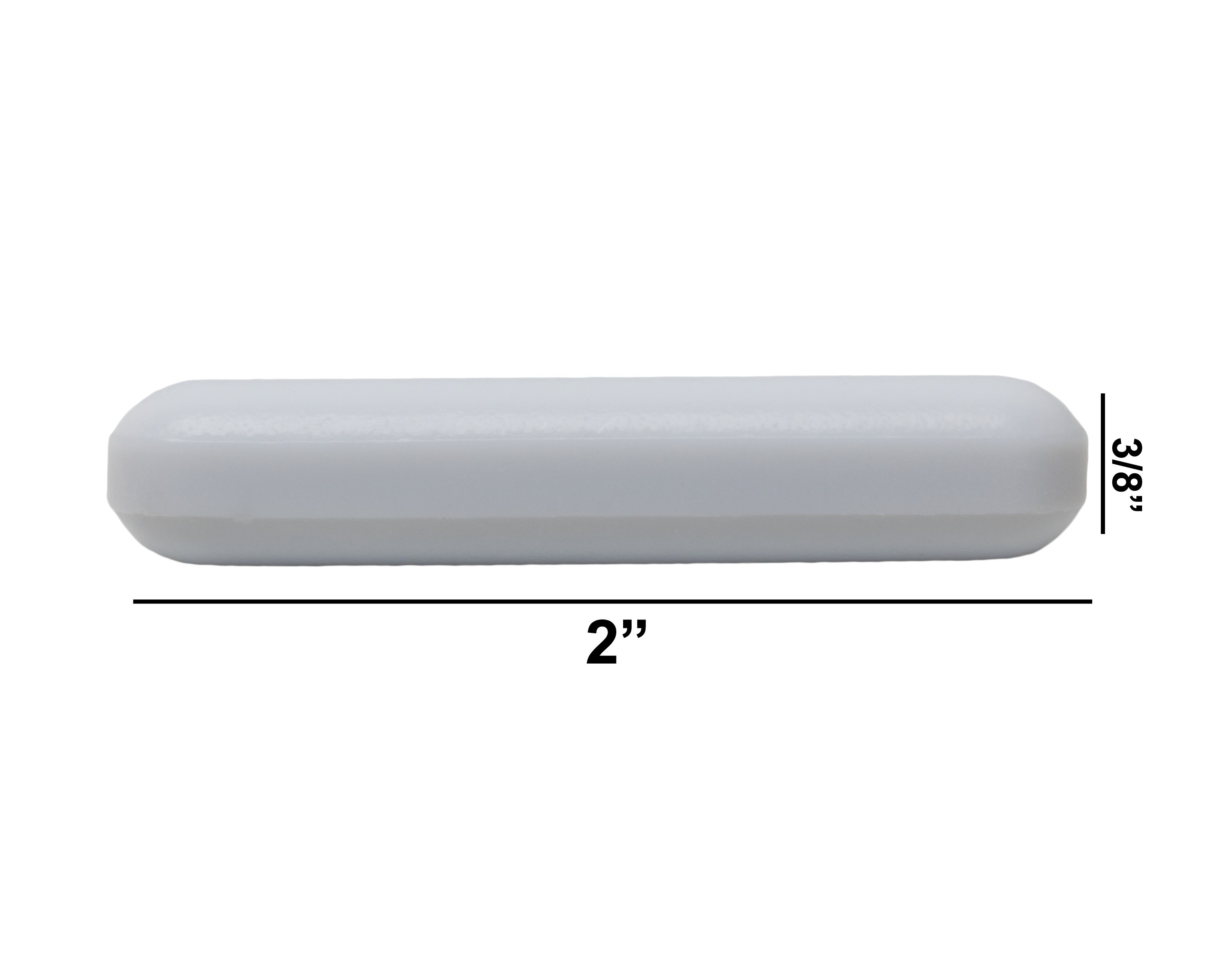 SP Bel-Art Spinbar Teflon Polygon Magnetic Stirring Bar; 2 x ⅜ in., White, without Pivot Ring