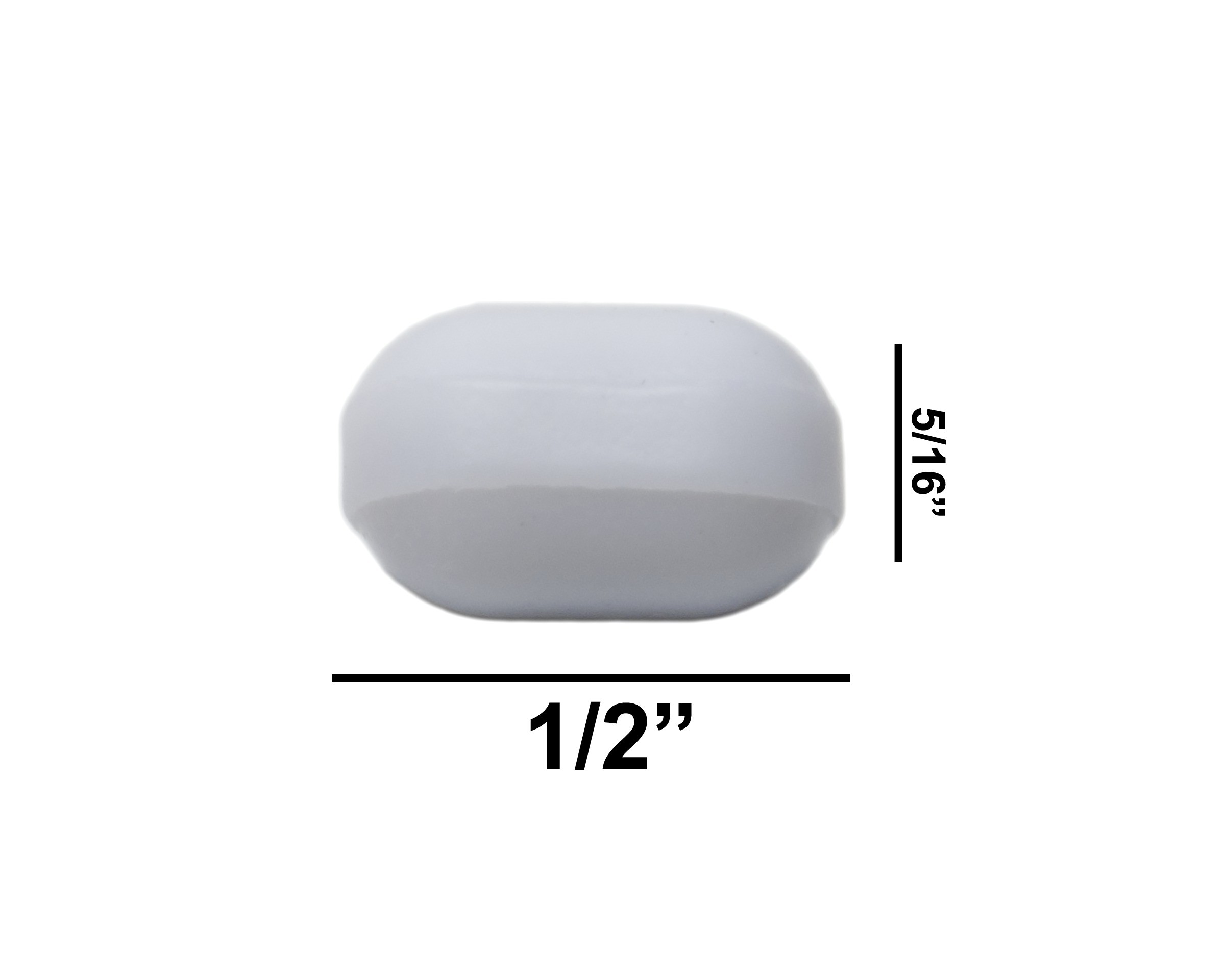 SP Bel-Art Spinbar Teflon Polygon Magnetic Stirring Bar; ½ x ⁵/₁₆ in., White, without Pivot Ring
