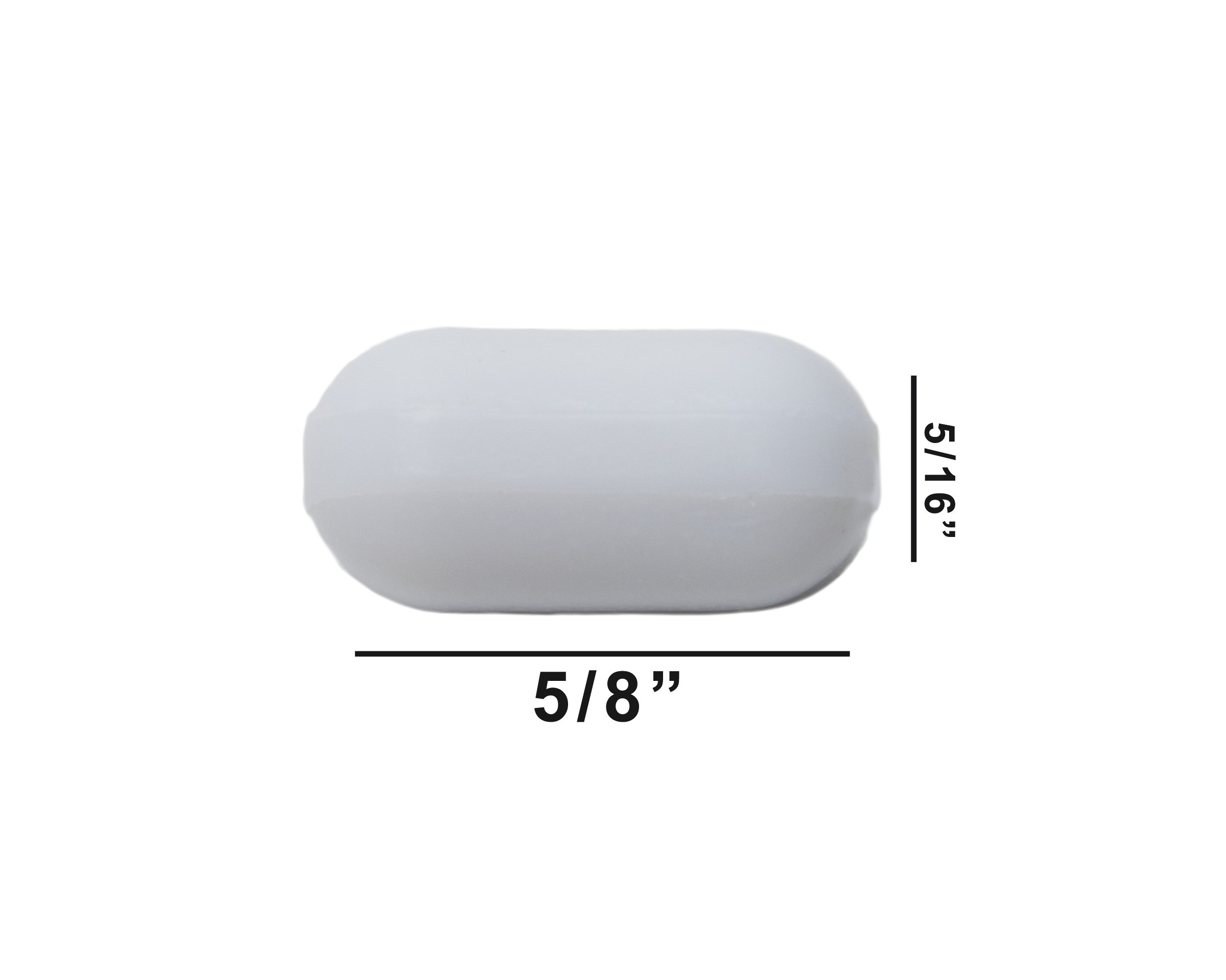 SP Bel-Art Spinbar Teflon Polygon Magnetic Stirring Bar; ⅝ x ⁵/₁₆ in., White, without Pivot Ring