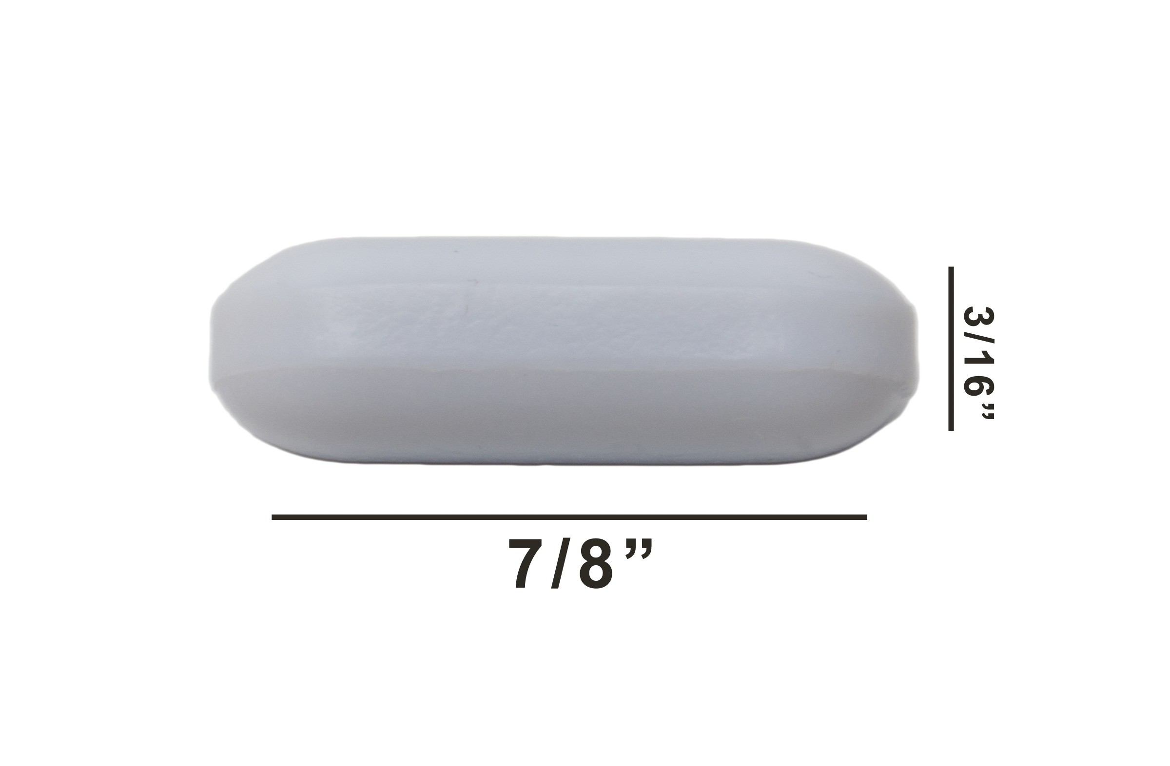 SP Bel-Art Spinbar Teflon Polygon Magnetic Stirring Bar; ⅞ x ³/₁₆ in., White, without Pivot Ring