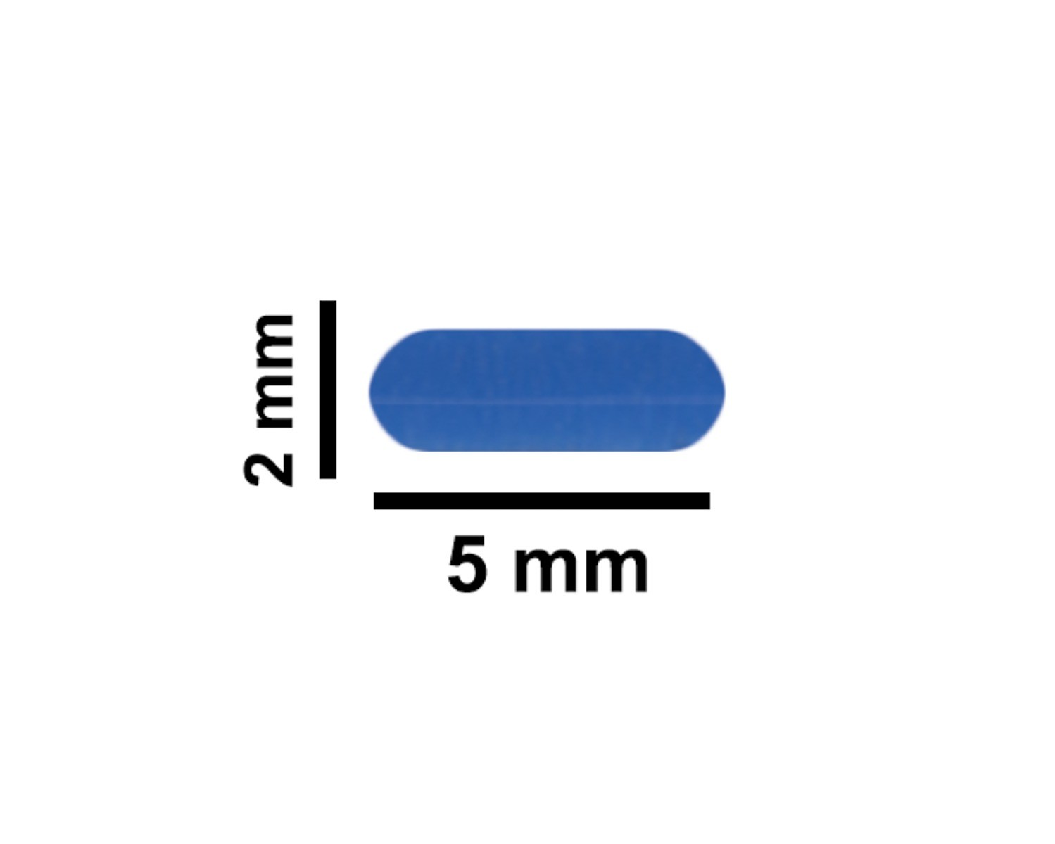SP Bel-Art Spinbar Teflon Micro (Flea) Magnetic Stirring Bar; 5 x 2mm, Blue