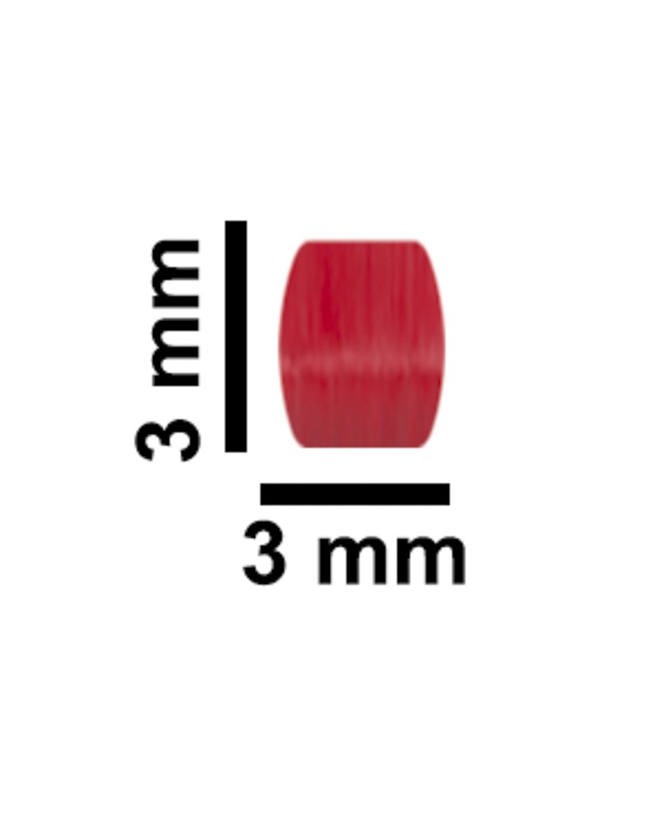 SP Bel-Art Spinbar Teflon Micro (Flea) Magnetic Stirring Bar; 3 x 3mm, Red