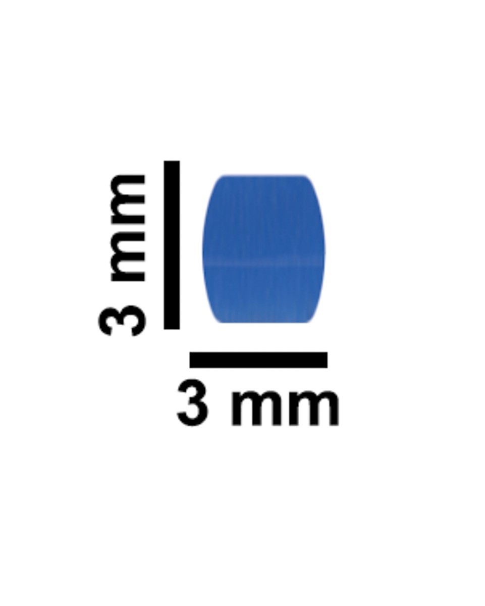 SP Bel-Art Spinbar Teflon Micro (Flea) Magnetic Stirring Bar; 3 x 3mm, Blue