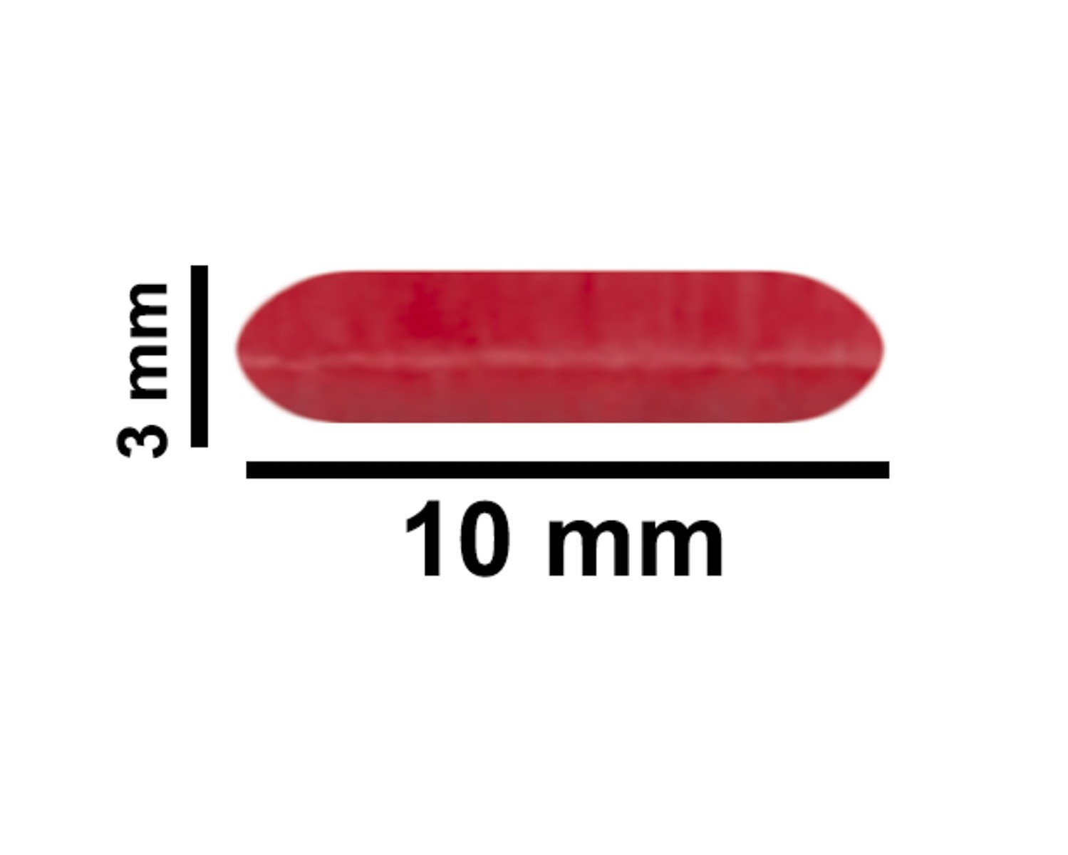 SP Bel-Art Spinbar Teflon Micro (Flea) Magnetic Stirring Bar; 10 x 3mm, Red