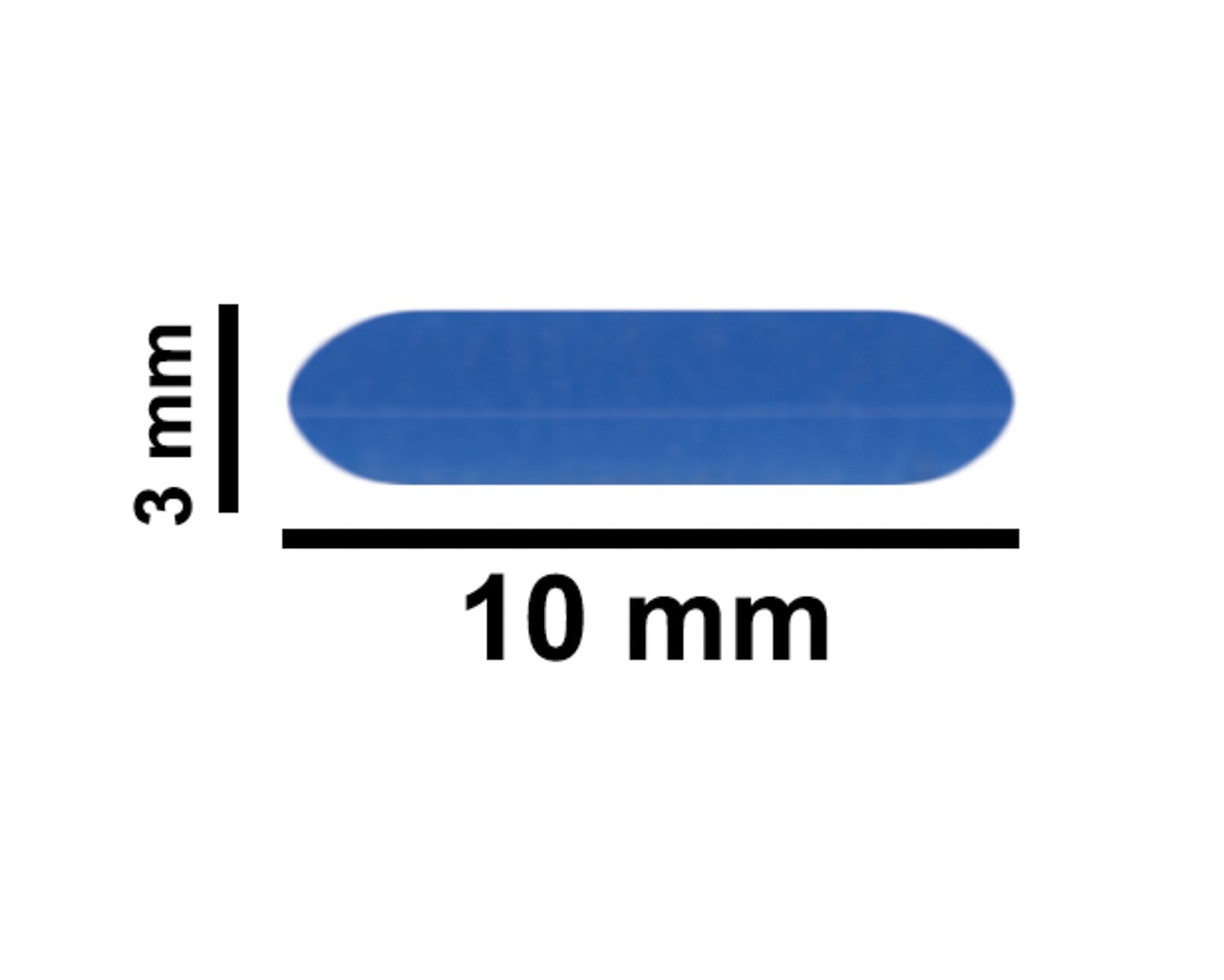 SP Bel-Art Spinbar Teflon Micro (Flea) Magnetic Stirring Bar; 10 x 3mm, Blue