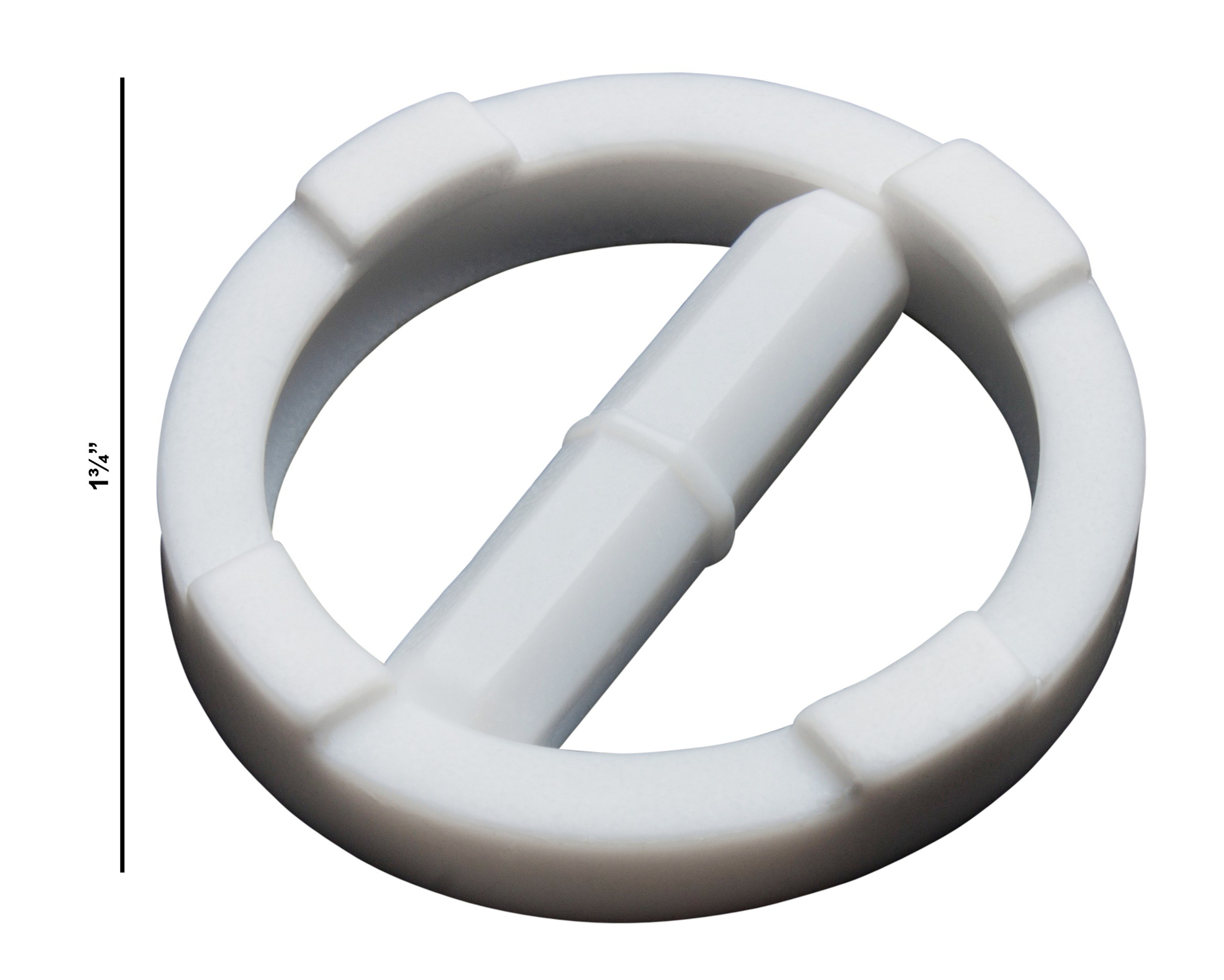SP Bel-Art Spinring Teflon Magnetic Stirring Bar; 38.1 x 8mm, 44.5mm Ring O.D., White