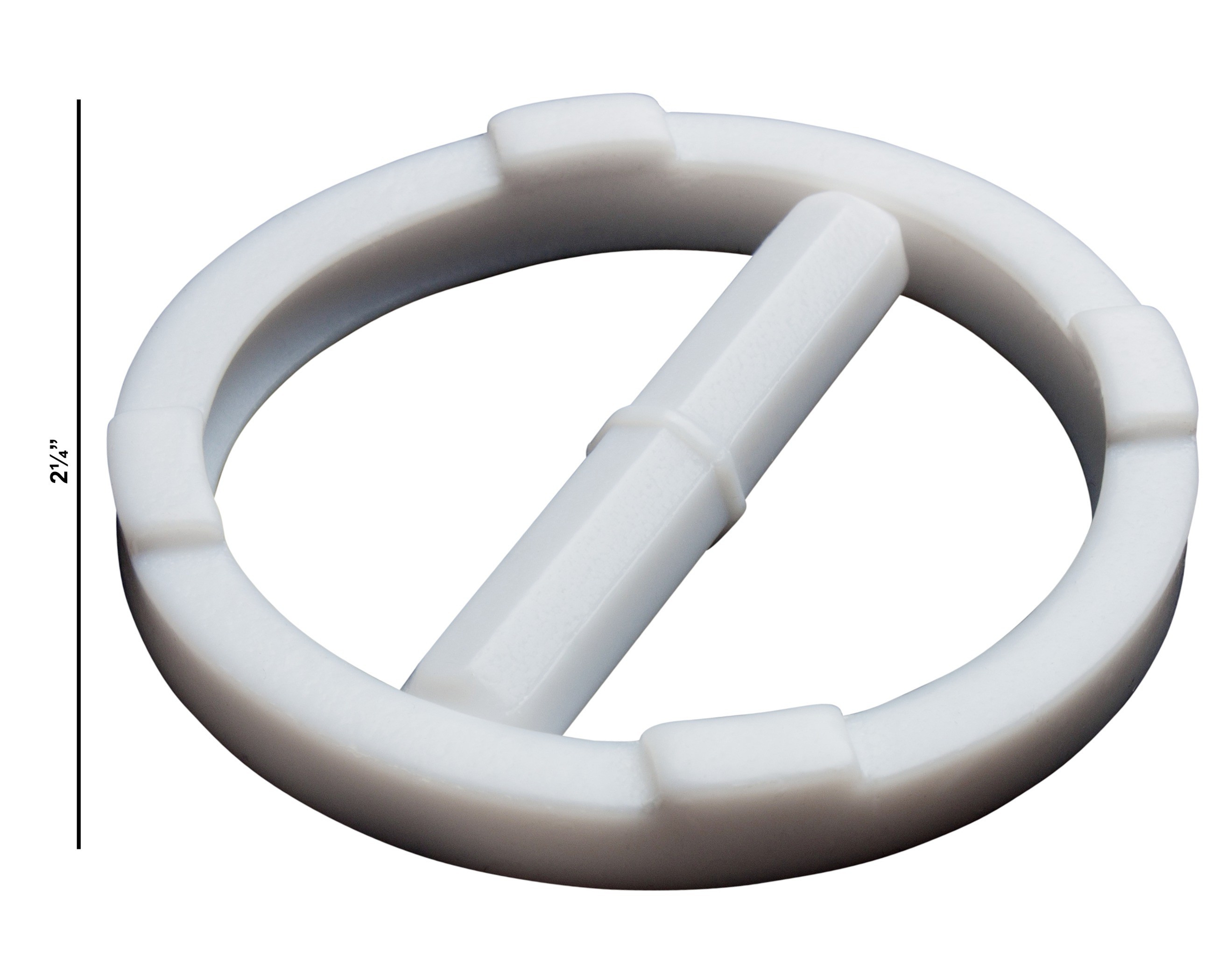 SP Bel-Art Spinring Teflon Magnetic Stirring Bar; 50.8 x 8mm, 57.2mm Ring O.D., White