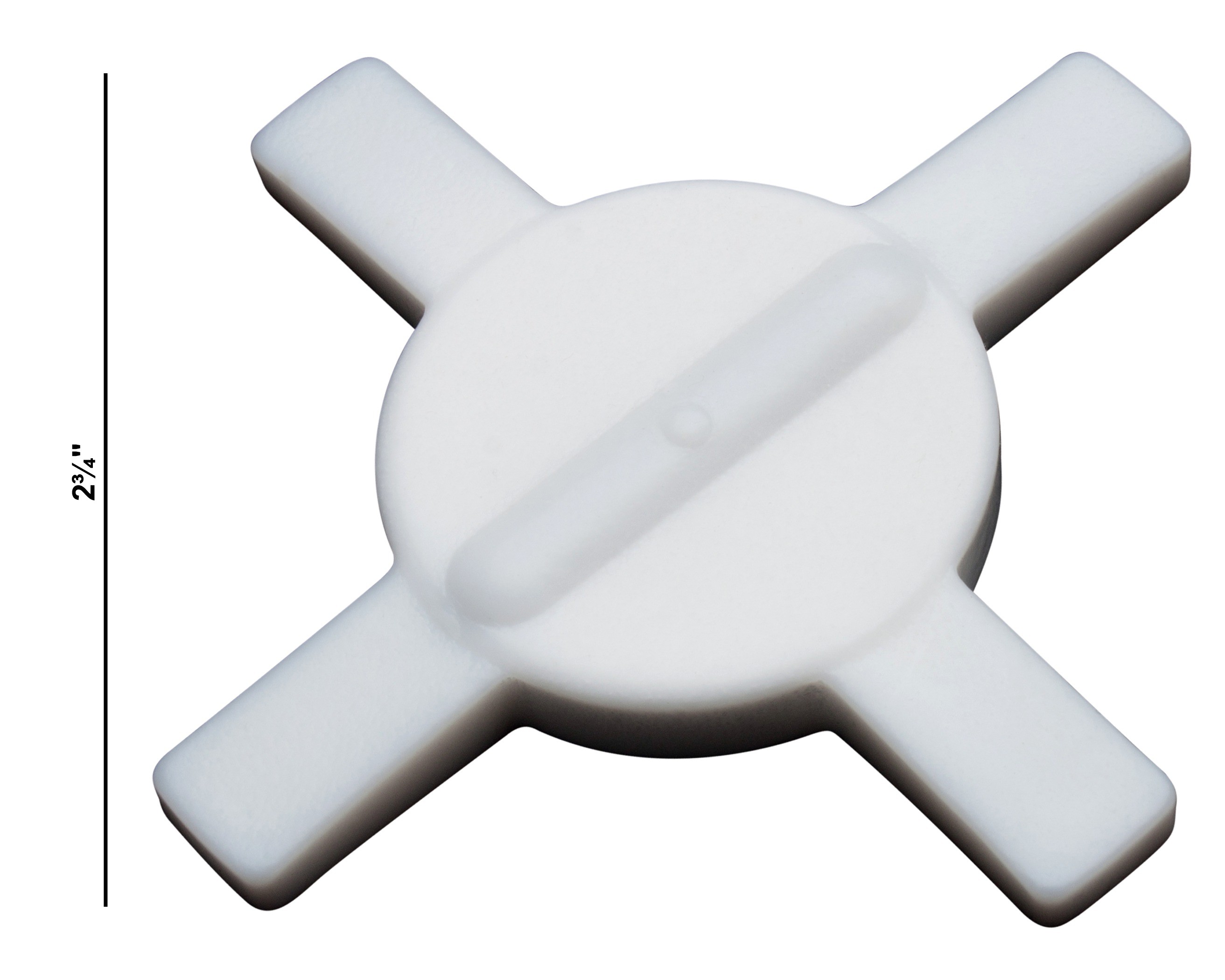 SP Bel-Art Spinstar Teflon Magnetic Stirring Bar; 70mm, fits 400ml Beakers, White