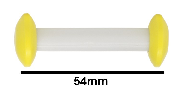 SP Bel-Art Circulus Teflon Magnetic Stirring Bar; 54mm Length, Yellow