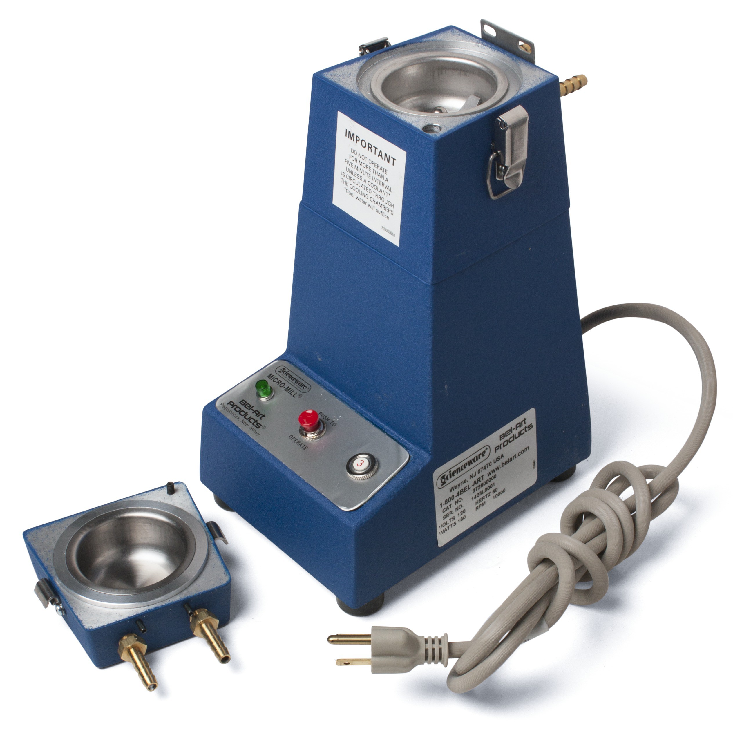 BelArt MicroMill Grinder; Stainless Steel Blade and Grinding Chamber