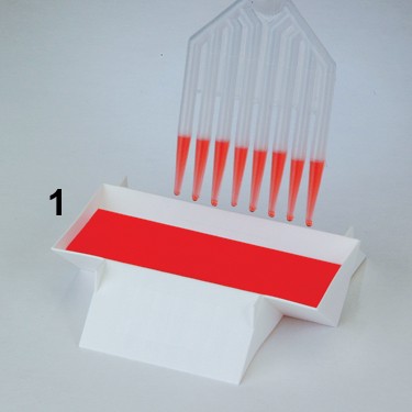 SP Bel-Art “Three-In-One” Multi-Channel Pipette Reservoirs; Polypropylene, 12-Channel, 8-Channel, Open Trough (Pack of 10)