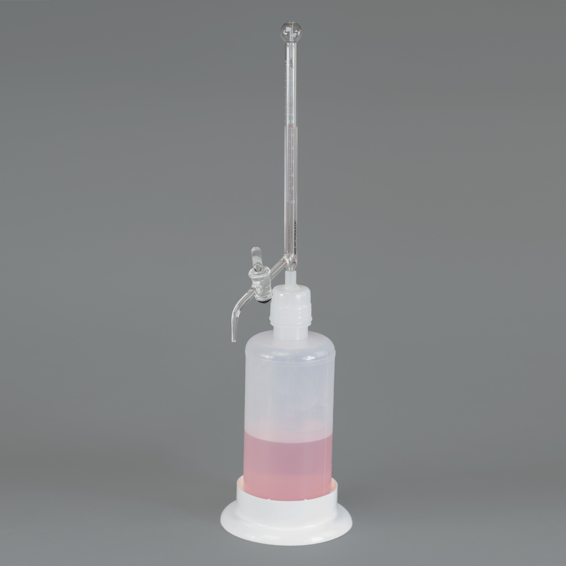 SP Bel-Art Borosilicate Glass 10ml Automatic Self Zeroing Burette; 1000ml Reservoir