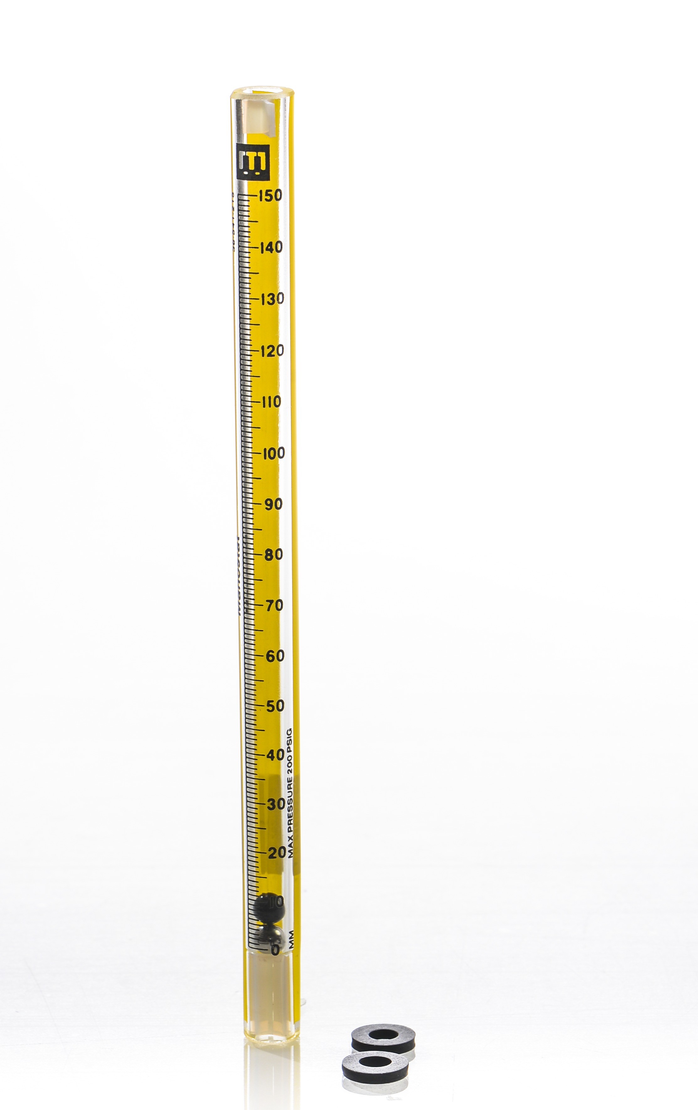 SP Bel-Art Riteflow Borosilicate Glass Unmounted Flowmeter; 150mm Scale, Size 4