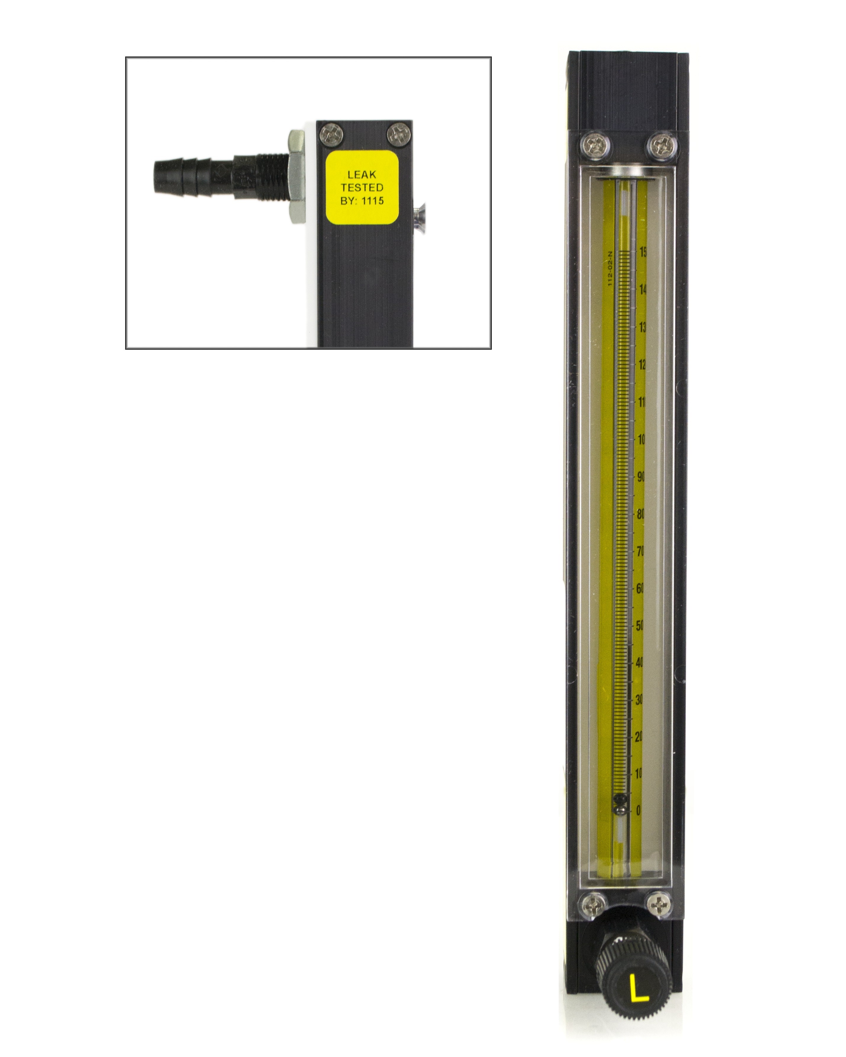SP Bel-Art Riteflow Aluminum Mounted Flowmeter; 150mm Scale, Size 2