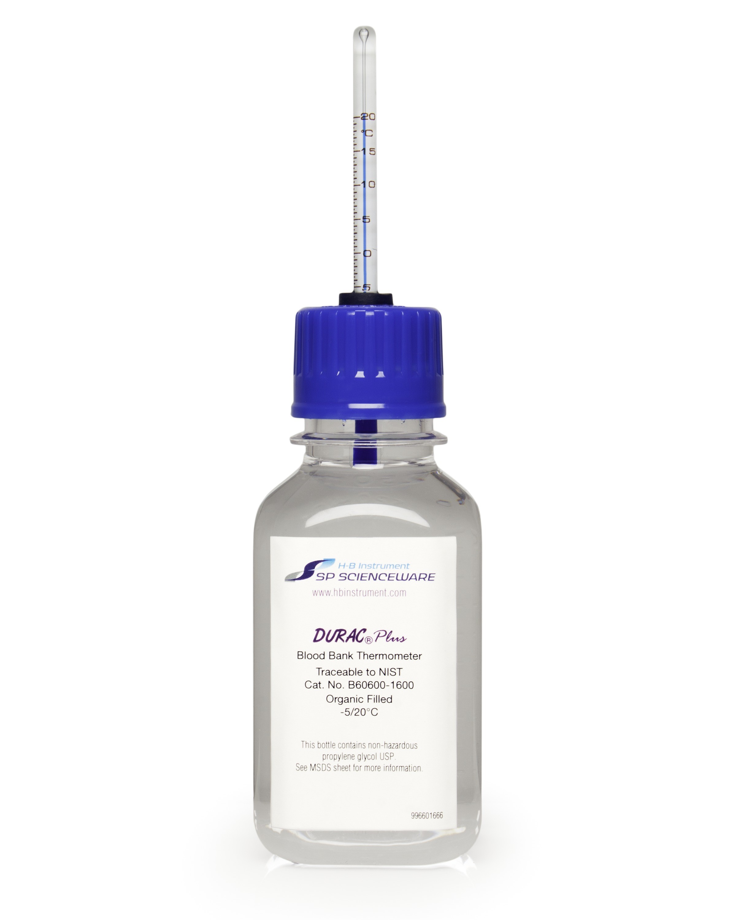 SP Bel-Art, H-B DURAC Plus Blood Bank Verification Thermometer; -5 to 20C