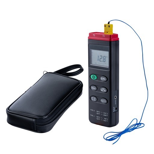 H-B DURAC Calibrated Thermocouple Thermometers; -200/1370°C (-328/2498°F), 2 Probe (K/J)