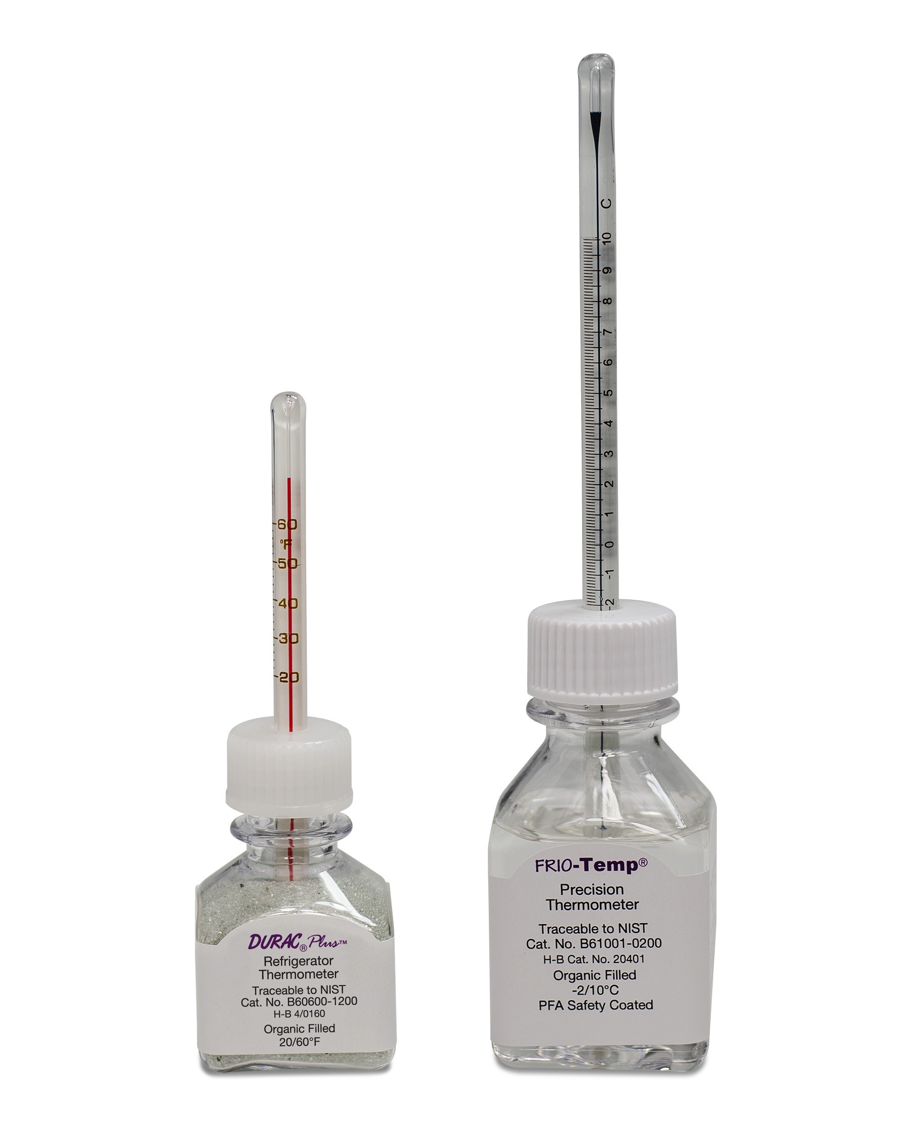 H-B FRIO-Temp and DURAC Plus Refrigerator Verification Thermometers; Traceable to NIST