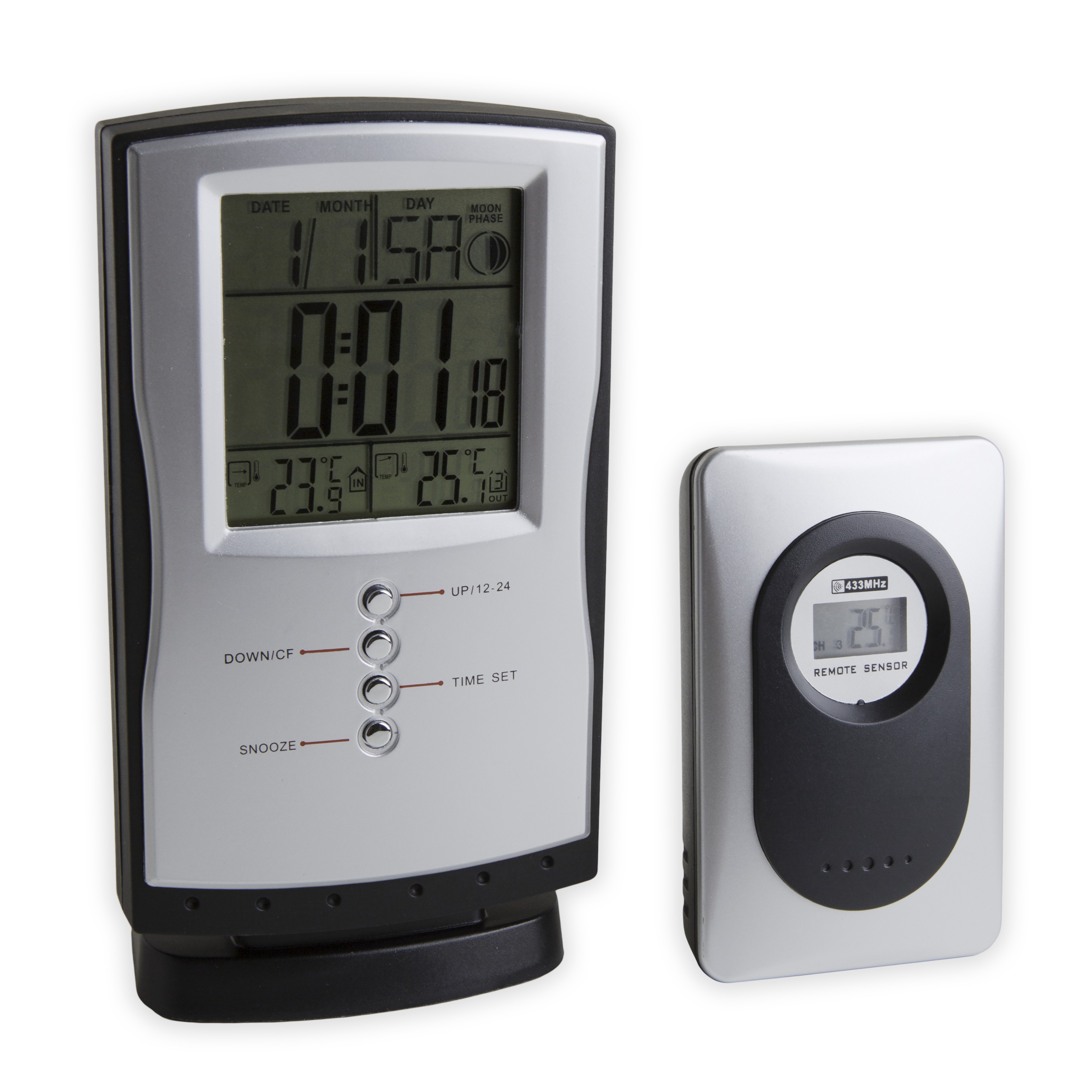 SP Bel-Art, H-B DURAC Indoor/Outdoor Weather Station with Moon Phases, Temperature Trend, Max/Min Memory and Temperature Alert