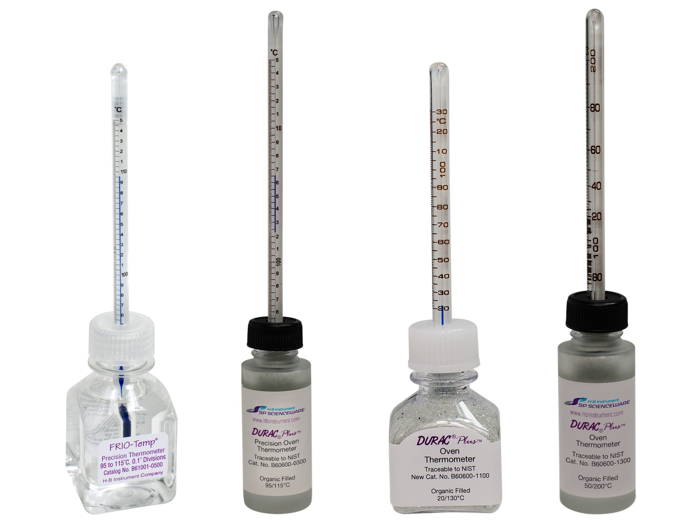 H-B FRIO-Temp and DURAC Plus Incubator Verification Thermometers; Traceable to NIST