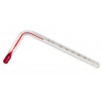 H-B DURAC Angled Liquid-In-Glass Laboratory Thermometer, Organic Liquid Fill