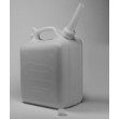 SP Bel-Art Polyethylene Jerrican; 10 Liters (2.5 Gallons), Screw Cap, ¾ in. I.D. Spout