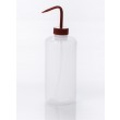 SP Bel-Art Narrow-Mouth 1000ml (32oz) Polyethylene Wash Bottles; Red Polypropylene Cap, 38mm Closure (Pack of 4)