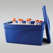 SP Bel-Art Magic Touch 2 High Performance Blue Ice Pan; 9.0 Liter Maxi Model, With Lid