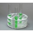 SP Bel-Art No-Wire Round Test Tube Rack; For 16-20mm Tubes, 24 Places, White