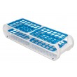SP Bel-Art Switch-Grid Test Tube Rack; 60 Places, For 13-16mm Tubes, Blue