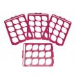 SP Bel-Art Switch-Grid Test Tube Rack Grids; For 20-25mm Tubes, Fuchsia (Pack of 4)