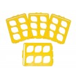 SP Bel-Art Switch-Grid Test Tube Rack Grids; For 25-30mm Tubes, Yellow (Pack of 4)