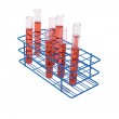 SP Bel-Art Poxygrid Test Tube Rack; For 16-20mm Tubes, 40 Places, Blue