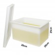 SP Bel-Art Heavy Duty Polyethylene Rectangular Tank with Top Flanges, without Faucet; 11 x 11 x 10 in.