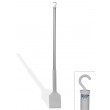 SP Bel-Art Soft Plastic Scraper; 36 in. Handle, 5 x 6 in. Blade, White