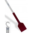 SP Bel-Art Hard Plastic Scraper; 72 in. Handle, 5 x 6 in. Blade. Red