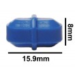 SP Bel-Art Spinbar Teflon Octagon Magnetic Stirring Bar; 15.9 x 8mm, Blue
