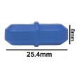 SP Bel-Art Spinbar Teflon Octagon Magnetic Stirring Bar; 25.4 x 8mm, Blue