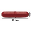 SP Bel-Art Spinbar Teflon Octagon Magnetic Stirring Bar; 38.1 x 8mm, Red